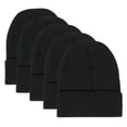 thumbnail image 2 of 50 pack Trail maker Adult One Size Mens Womens Stretch Knit Beanie Skull Hats in Black, 2 of 8
