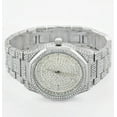 thumbnail image 4 of 40mm Montres Carlo Modern Full Stones Fashion Women Dress Bracelet Watch Luxury (Silver), 4 of 4
