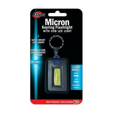 Flipo 9008924 120 Lumens Assorted LED Flashlight with Key Ring, AAA Battery