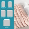 thumbnail image 4 of Ntbay Twin Size Cooling Comforter for Hot Sleepers, Breathable Double-Sided Cooling Blanket, 68" x 90", Coral Pink, 4 of 5