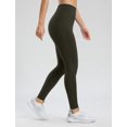 thumbnail image 3 of Leggins Seamaid con forro polar para mujer, resistentes al agua, talla S, color verde militar, 3 of 7