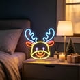 thumbnail image 6 of Holiday Neon Sign LED Wall Light, USB Powered Glowing Decorative Lamp for Christmas Party Home Dorm Tabletop Window Decor B, 6 of 6