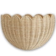thumbnail image 1 of Cesta de pared BEBE BASK de mimbre festoneado tejida a mano, 40 x 25 x 18 cm, 1 of 9