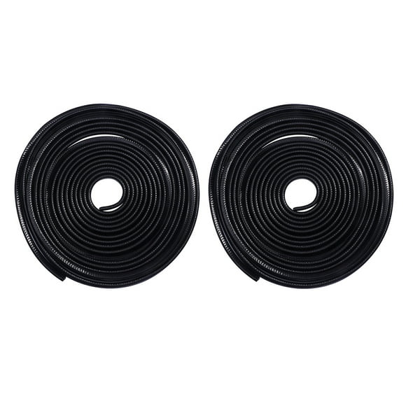 Door Edge Trim Sealing Strip Black Protective 1Pack