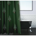 thumbnail image 3 of Simply Daisy 70" W x 73" H Filigree Forrest Geometric Print Polyester Shower Curtain, Green, 3 of 3