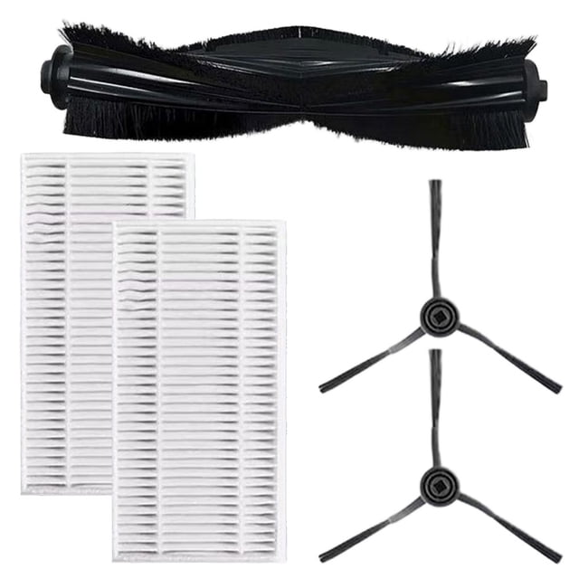 Brosse Principale Ensemble de Brosses Latérales pour Aspirateur Robot XWOW R1 R2