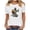 A42 White, variant on Funny Skull Heart Eye Graphic Tees for Women Halloween Spooky Print Casual Short Sleeve Crewneck T-Shirts Fall Gothic Party Tops Festive Holiday Shirts