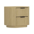 thumbnail image 6 of Olivia Modern Nightstand with 2 Drawers in Natural Oak and Black, 6 of 10
