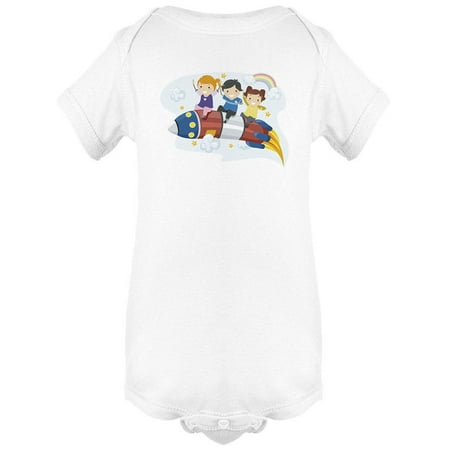 

Kids Riding A Rocket Bodysuit Infant -Image by Shutterstock 18 Months