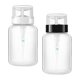 thumbnail image 2 of 2pcs 200ml Nail Polish Remover Press Bottles Empty Lockable Pump Dispenser Bottles (Black Neck and White Neck Press Bottle), 2 of 4