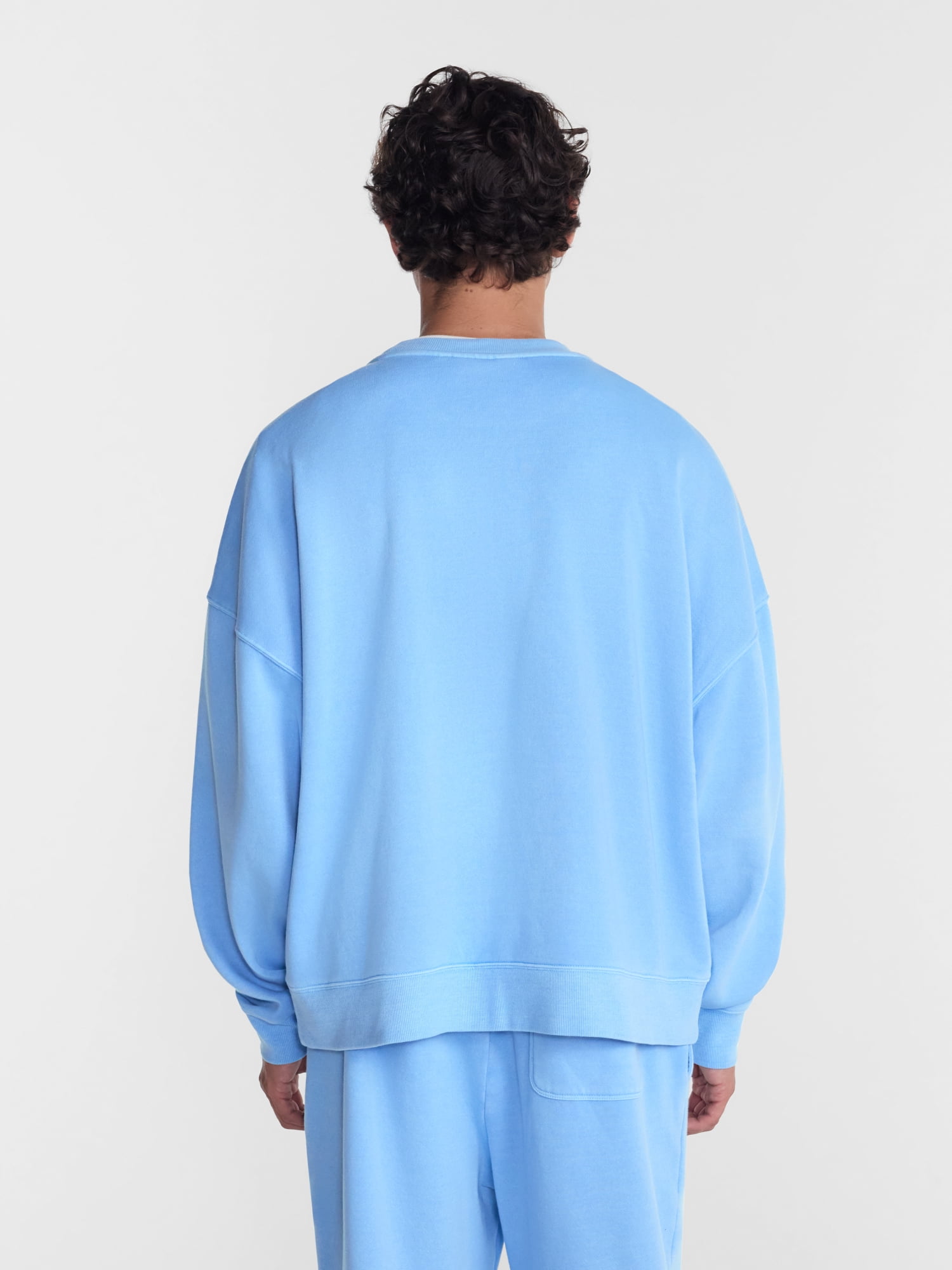 No Boundaries Crewneck Fleece Sweatshirt with Long Sleeves, Men's XS-4XLT