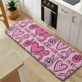 thumbnail image 5 of Pink Breast Cancer and Love Kitchen Rug Mat,Kitchen Runner Rugs Non Skid Washable,Decorative Kitchen Floor Mats for Kitchen,Sink,Laundry,17"x47.2", 5 of 7
