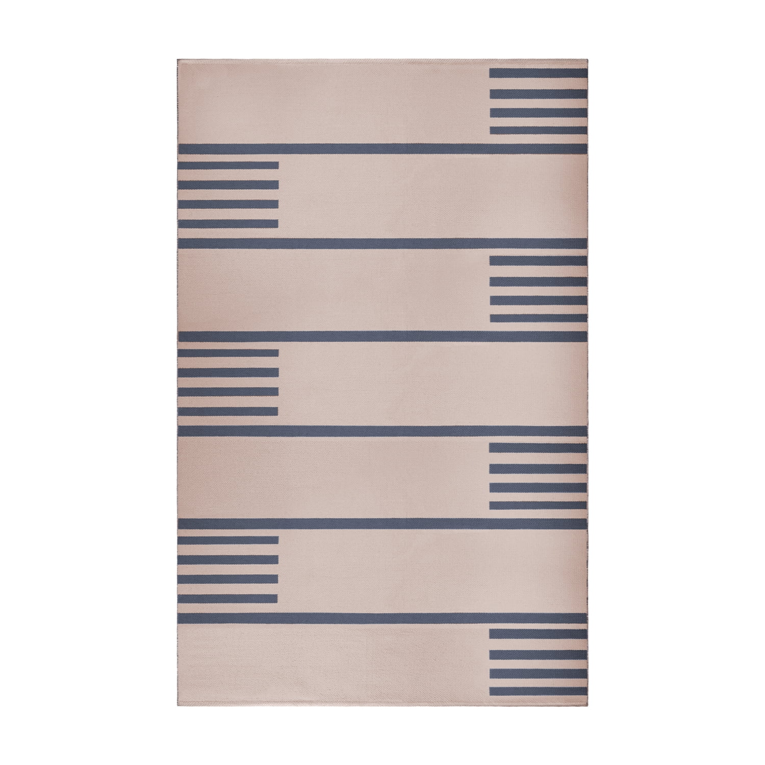 Modern Line Pattern Indoor/ Outdoor Rug, 6' x 9', Beige - Walmart.com