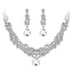 thumbnail image 2 of HomeKingdee Elegant Rhinestone Necklace and Earrings Set for Women - Alloy Glass 2-Piece Jewelry Set for Wedding Party Formal Occasions, 2 of 8