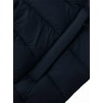 thumbnail image 6 of KVE Women's Hooded Packable Ultra Light Coat Warm Short Puffer Jacket Navy M, 6 of 9