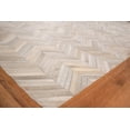 thumbnail image 2 of Exquisite Rugs Natural Hide Silver Leather Hide Hand-Tufted Area Rug, 2 of 2