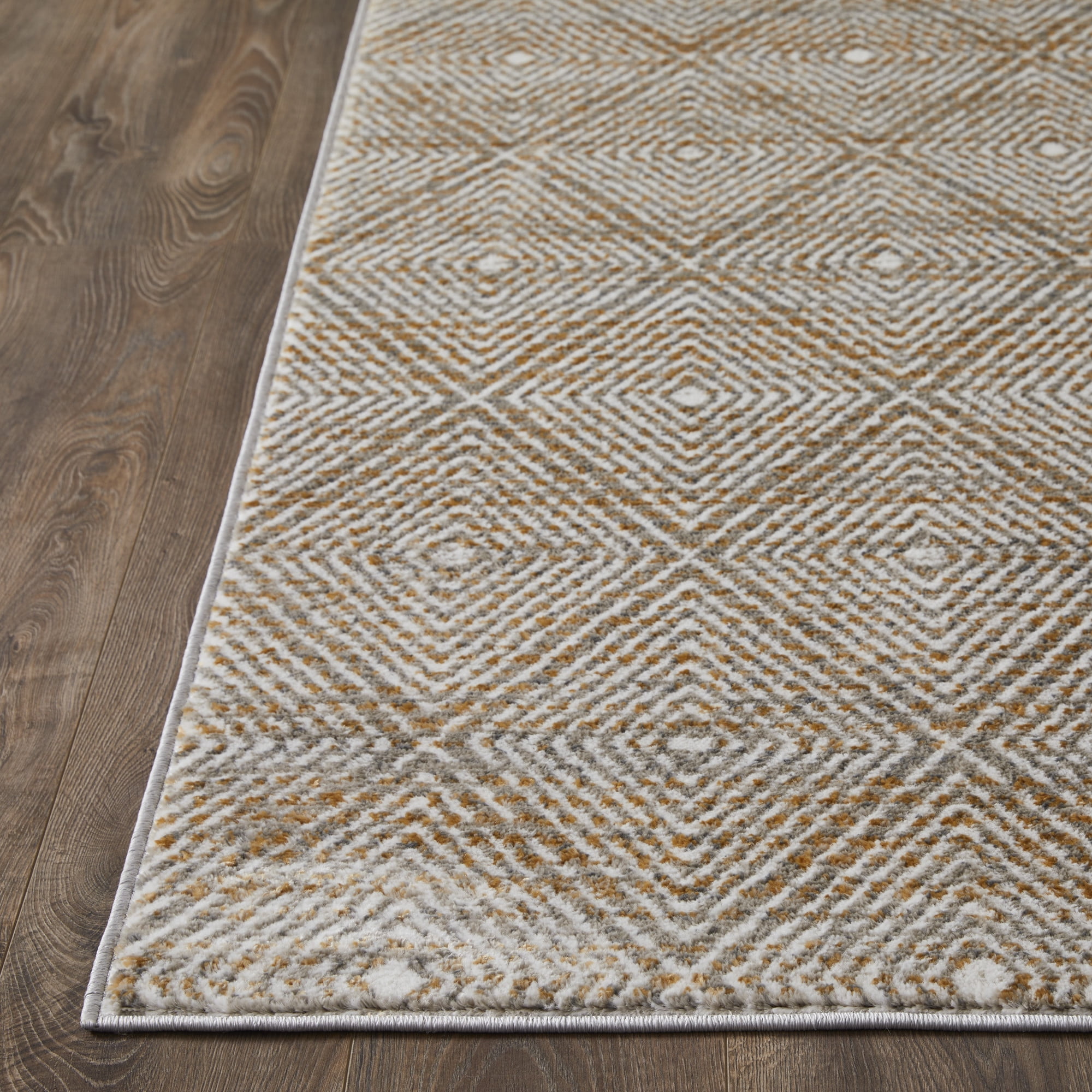 Loomaknoti Alanzo Alburnt 9' x 12' Geometric Indoor Area Rug , Beige/Cream