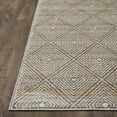 thumbnail image 7 of Loomaknoti Alanzo Alburnt 9' x 12' Geometric Indoor Area Rug , Beige/Cream, 7 of 7