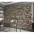 thumbnail image 6 of Tiptophomedecor Background & Patterns Wallpaper Wall Mural - Stacked Stones and Rocks Wall, 6 of 8