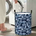 thumbnail image 4 of Goofa Tropical Leaves Printed Circular Hamper,Laundry Basket with Handles,Storage Baskets Foldable,Large Capacity Laundry Hamper-Medium, 4 of 8