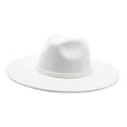 thumbnail image 1 of Sombrero de ala ancha, sombrero de copa, vestido de playa, cosplay, gorra de compromiso, mujeres, pesca, novia Blanco, 1 of 9