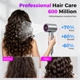 thumbnail image 3 of Ionic Hair Dryer with Diffuser, Professional 2000W Blow Dryer with Comb Nozzle & Concentrator Attachments for Smooth, Frizz-Free Hair Styling, 3 of 9