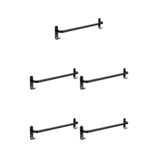 Youkk Rustproof Towel Bar Shower Towel Rack Kitchen Bathroom 1 Layer 50cm Regular 5Set