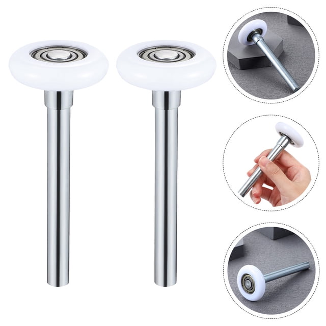 CIMAXIC 2 Pcs Roues de Porte de Garage Silencieuses en Nylon pour Portes de Garage Résidentielles 10.5X4.5CM