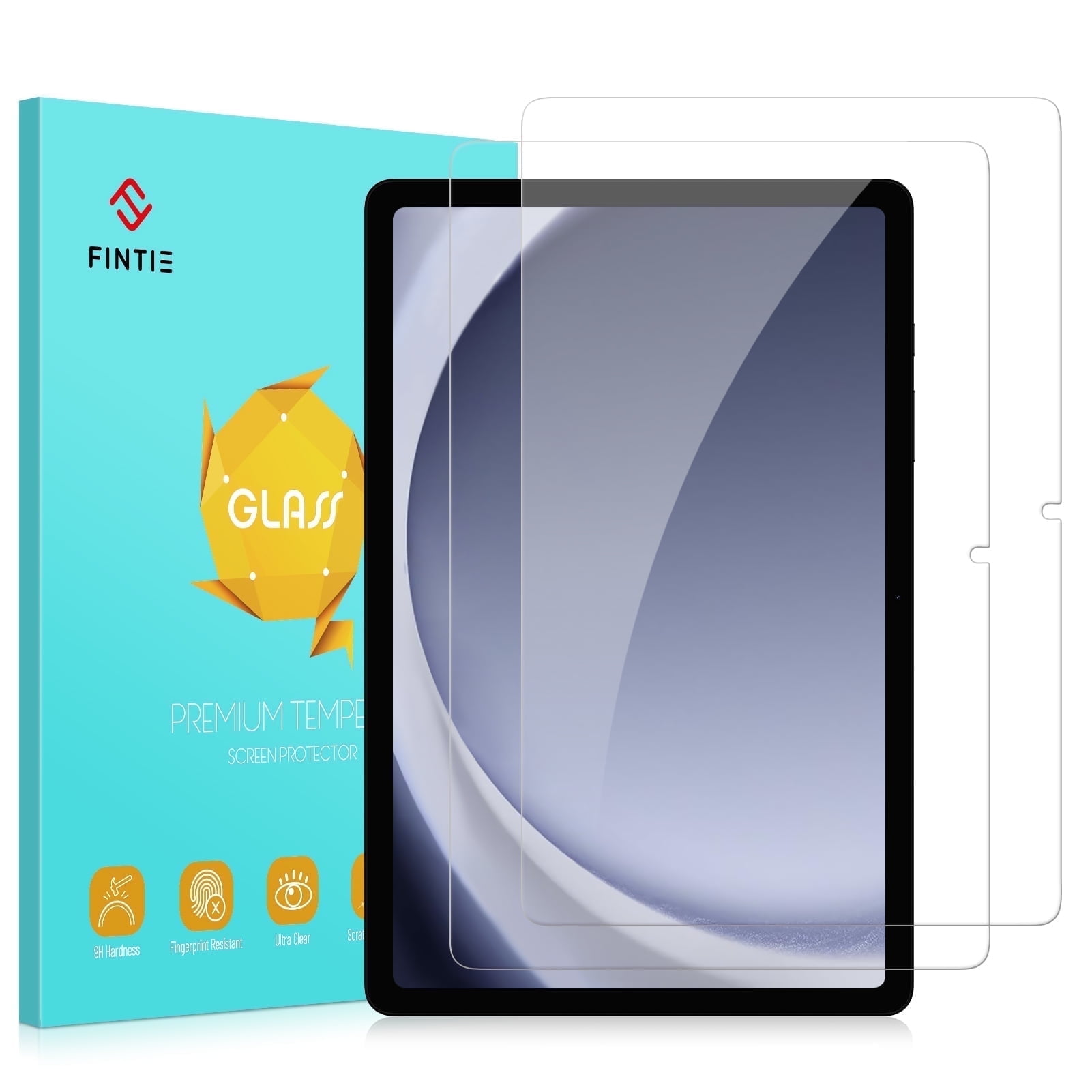Fintie 2 Pack Screen Protector for Samsung Galaxy Tab A11+ Plus 2025/ A9+ Plus 11 Inch 2023, 9H Tempered Glass Screen Protector