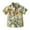 Yellow, variant on ZACPNCV Boys Hawaiian Shirt Kids Short Sleeve Button Down T Shirts Little Boy Beach Clothes Print Tops Yellow 3-4 Years