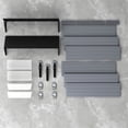 thumbnail image 6 of RST Brands Flow Wall 14 PC Plastic Heavy Duty Shelf & Bin Storage Set - Silver, 6 of 7