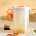 thumbnail image 6 of Hiroekza Water Pitcher with Lid and Spout 2.2L Eco-Friendly Plastic Carafe for Hot/Cold Beverages, Lemonade, Iced Tea Large Handle, Wide Mouth, Portable Design Orange, 6 of 6