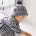 thumbnail image 4 of Generic Clearance Children's Fashion Caps Baby Winter Warm Hat Solid Knitted Pompom Hat Toddler Kids Boys Girls Crochet Hat Cap for Travel Hiking Christmas(,Grey), 4 of 4
