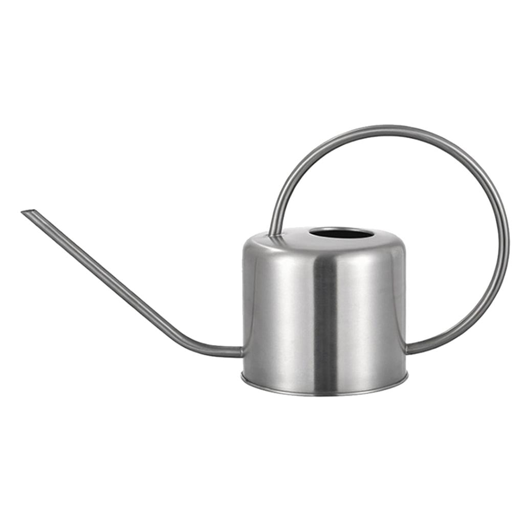 Fzaqwen Potted Flower Watering Can Indoor Watering Kettle with Long Mouth Rose Gold Silver