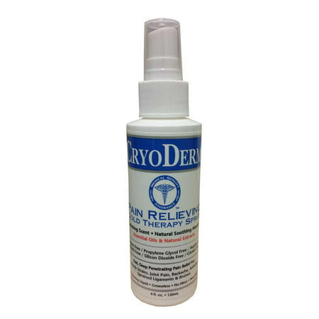 Cryoderm Pain Relieving Spray  4 oz (Best Medicine For Braces Pain)