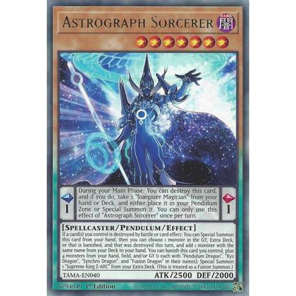 YuGiOh Tactical Masters Rare Astrograph Sorcerer TAMA-EN040