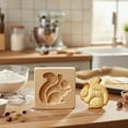 thumbnail image 5 of Yucurem 5PCS Christmas Wooden Cookie Molds, 3D Carved Baking Biscuit Cutter, Embossing Press Stamps for Christmas Kitchen DIY Family Gatherings, 5 of 7