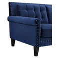 thumbnail image 4 of Jonathan Navy Velvet Sofa, 4 of 4