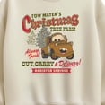 thumbnail image 2 of Cars - Tow Mater's Christmas Tree Farm - Women's Oversized Fleece Crew Sweatshirt, 2 of 4
