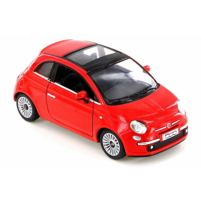 Fiat 500, Red - Kinsmart 5345D - 1/28 Scale Diecast Model Toy Car