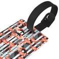 thumbnail image 3 of Kdxio Cool Flamingo Luggage Tags Privacy Cover ID Label Suitcase Tags Identifiers For School Bags,Suitcases, 3 of 7
