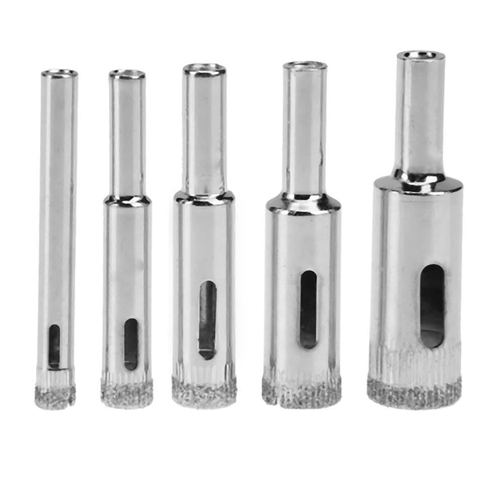 5Pcs Diamond Hole Saw Drill Core Bits Cutter Tool For Marble Tile Stone 6mm~14mm
