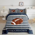 thumbnail image 2 of Erosebridal American Football Comforter Sets Toddler Size, Retro Rugby Comforters & Duvets, Sports Player Decor, Reversible 2pcs, 2 of 7