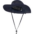 thumbnail image 2 of Sombrero para el sol al aire libre UPF 50 Protección impermeable Sombrero de pesca Cubierta para la cara Sombrero con solapa para el cuello de verano Azul real, 2 of 5