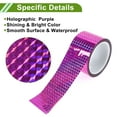 thumbnail image 6 of Unique Bargains Universal 164.04ft x 2.36" Air-Release Adhesive Pinstripe Tape Holographic Automotive Pinstriping Tape BOPP Purple, 6 of 6
