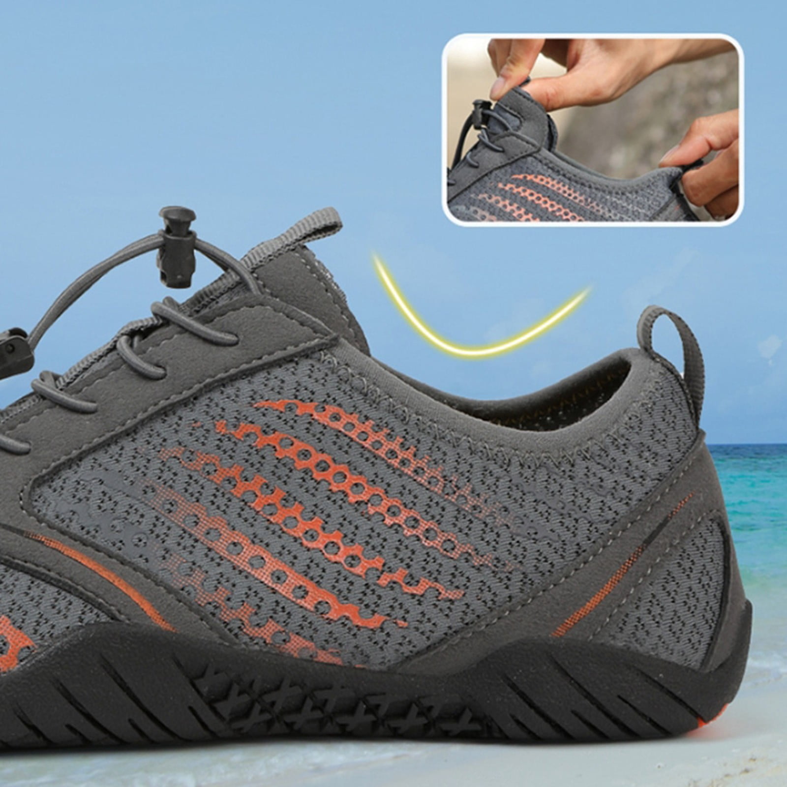 Mepaouo Hike Barefoot Water Shoes for Women Men Wide Toe Box Quick Dry Non Slip Hiking Walking Shoes