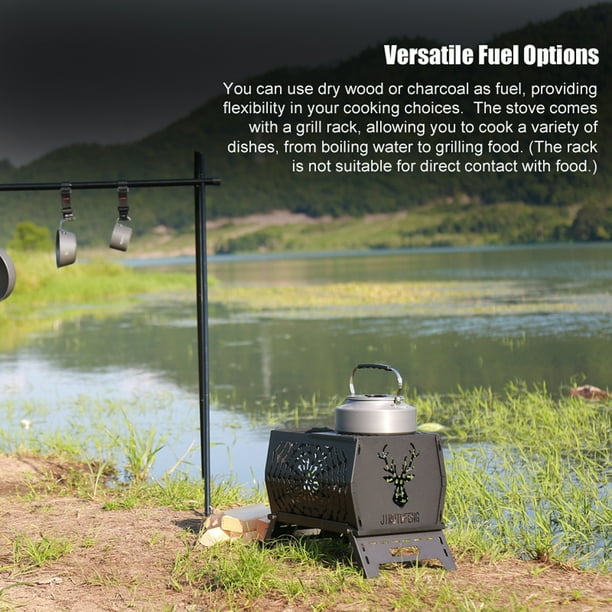 GRILL DE FEU de camp pliable pour la cuisine extérieure construction en