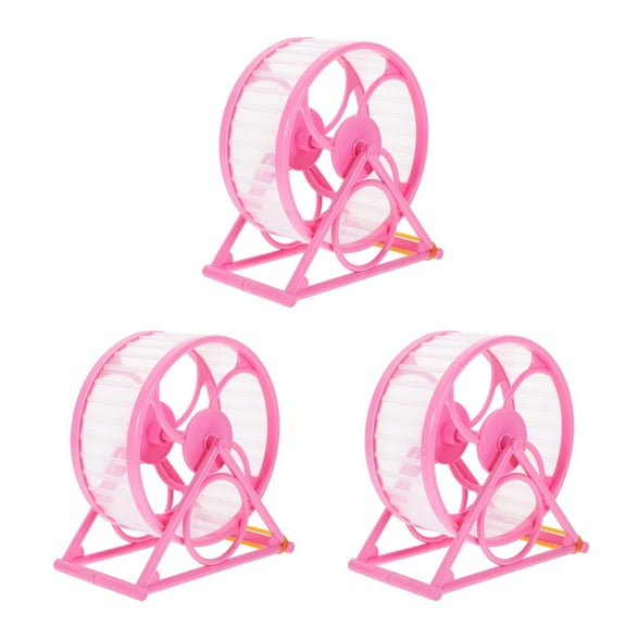 3 Pieces Hamster Running Pet Small Animals Exercise Toys Rosy
