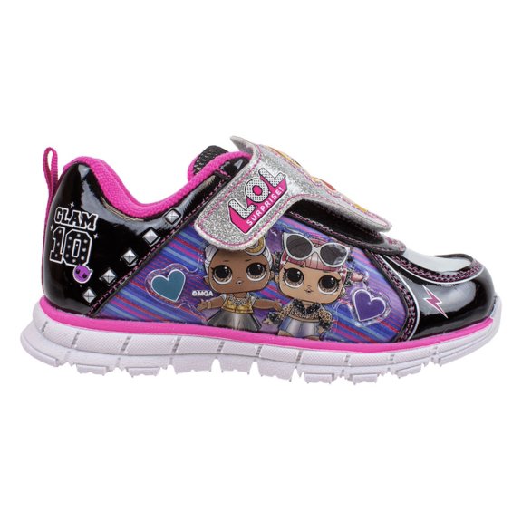 LOL Surprise Shoes - Girls Light Up Purple & Black Sneakers