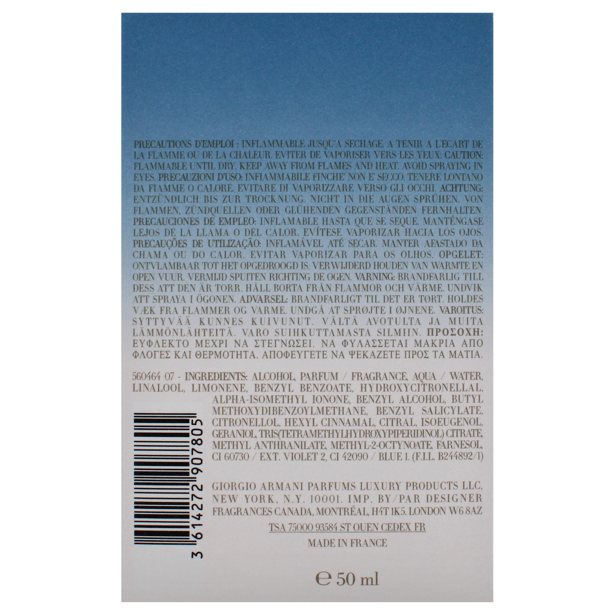 Giorgio Armani Ocean Di Gioia , 1.7 oz EDP Spray